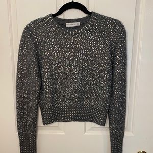 Zara Sparkly Grey Sweater